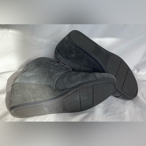 Tom’s gray lace up wedges size 8 never been worn - Picture 5 of 7